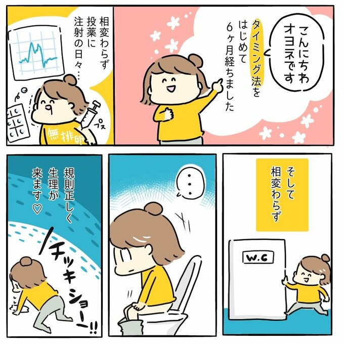 規則的に生理が来る