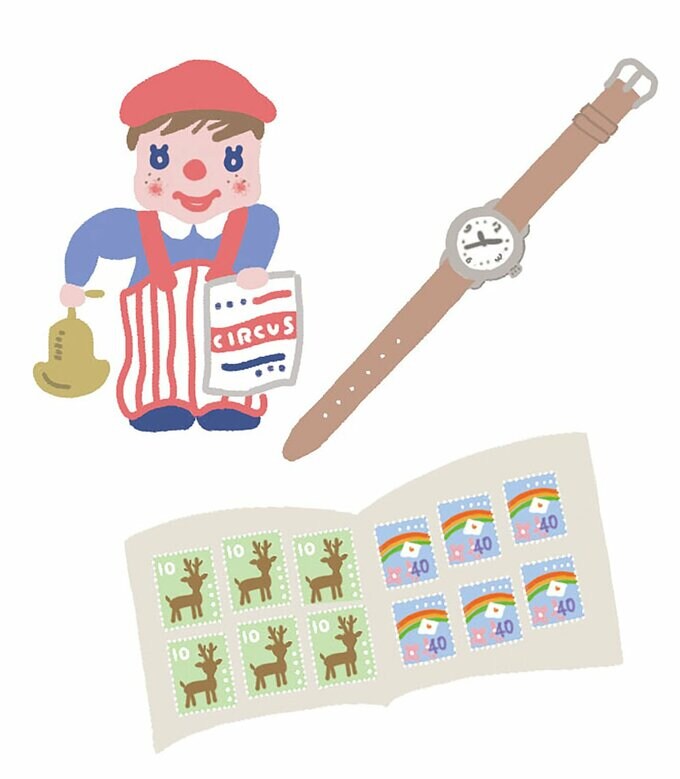 イラストオモチャ時計