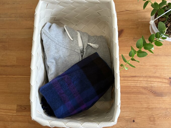 今ある収納グッズを活用する