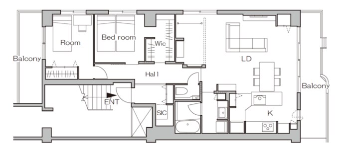 リノベーション後の間取り図