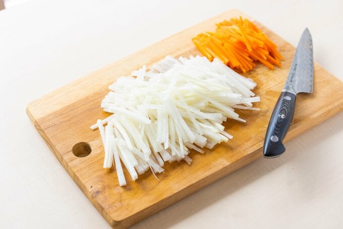 切った大根