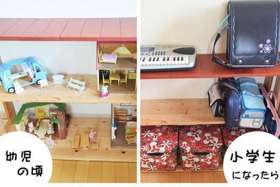 シルバニアファミリーの収納棚をDIY！機能的で長く使えるのがポイント