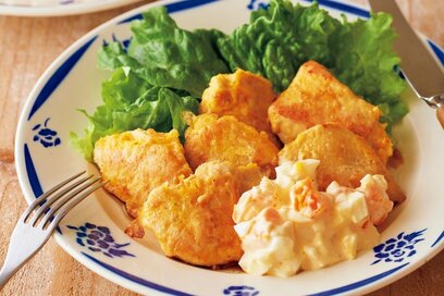 しっとり鶏胸肉のチキンピカタ。低糖質のタルタルソースで大満足