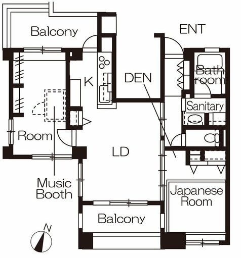 リノベーション後の間取り図