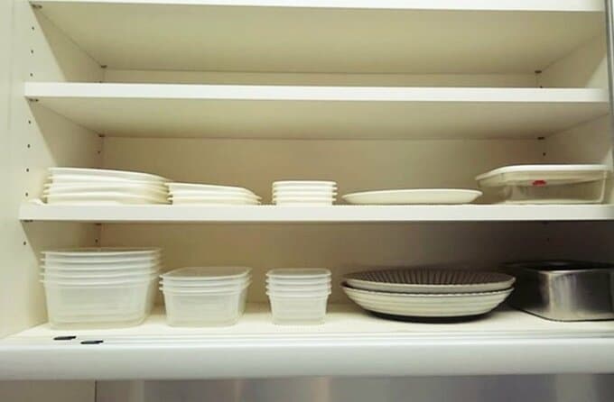 容器を収納した様子