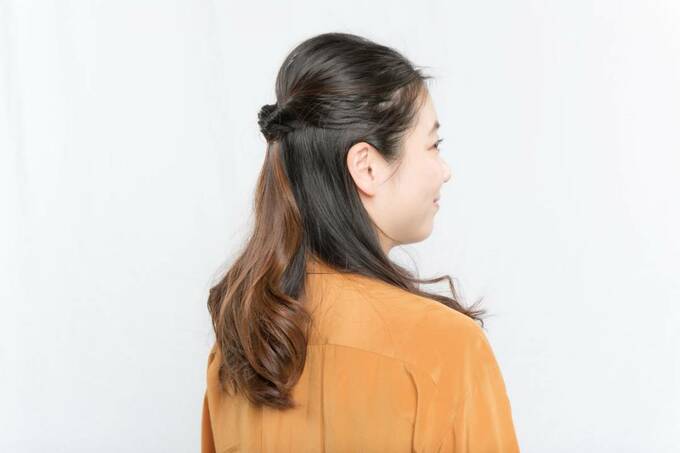 くるりんぱハーフアップ