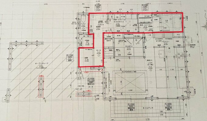 1階部分の間取り