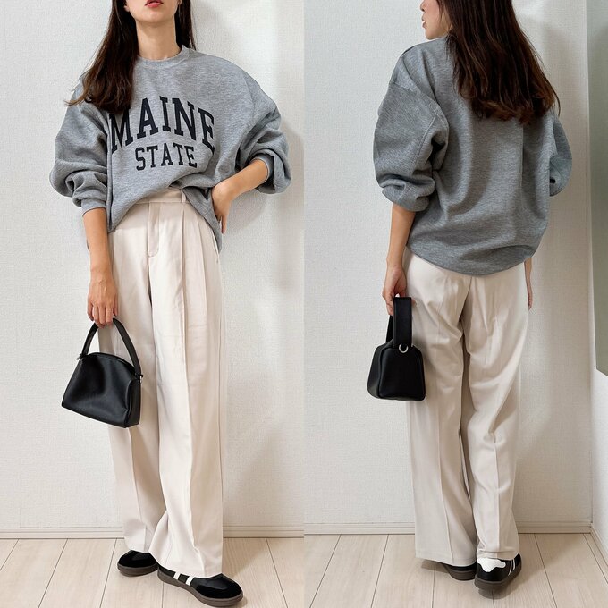 ワイドパンツ合わせ