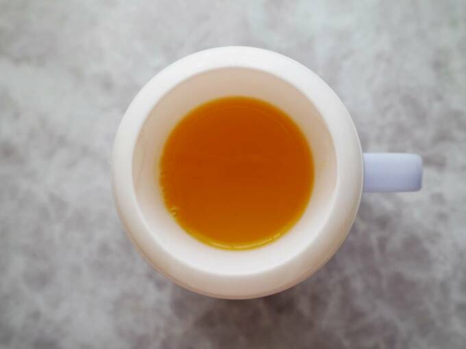 7分目くらいまで注ぐ