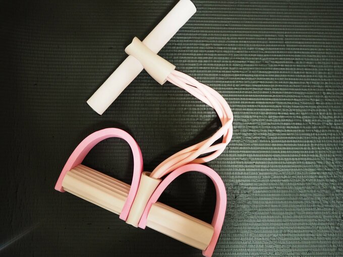 ボート漕ぎエクササイズチューブ