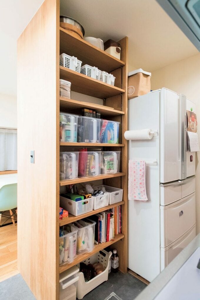 吉川さんによる大改造後の収納棚