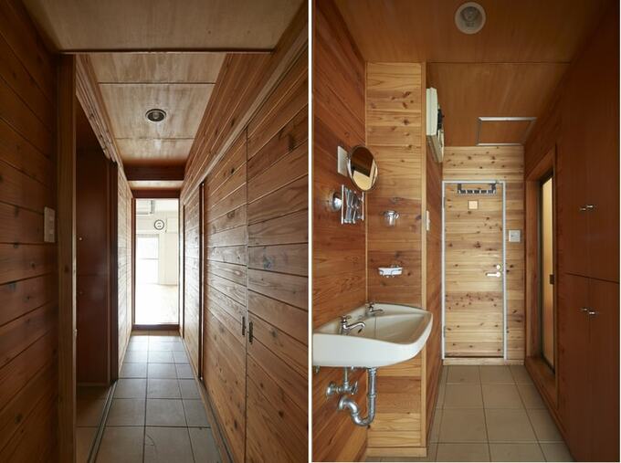 廊下と水まわり