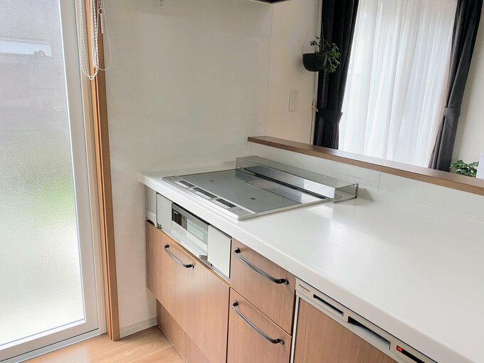 IHコンロのあるキッチン