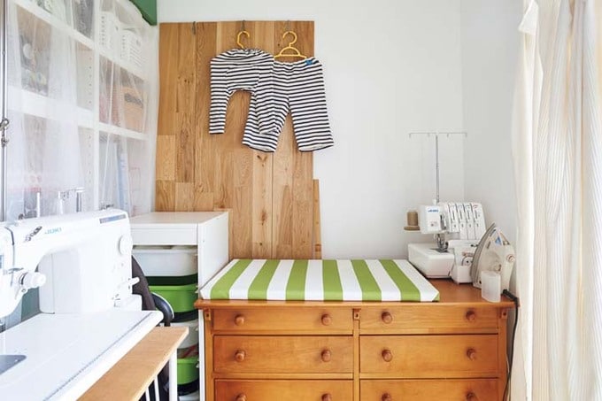 収納や家事室として使っている多用途ルーム