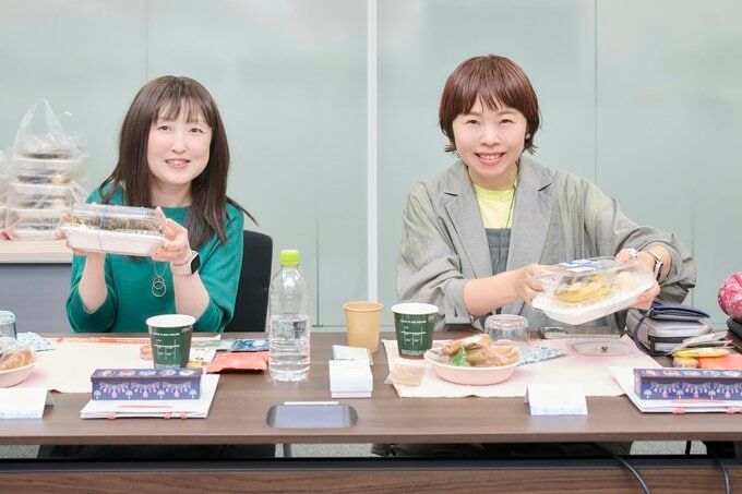 大熊江美子さんと勅使河原祐子さん（ともに2期生）