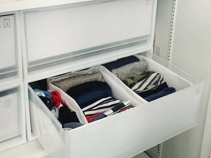 引き出しをあけたときになにがどこにあるのか一目瞭然