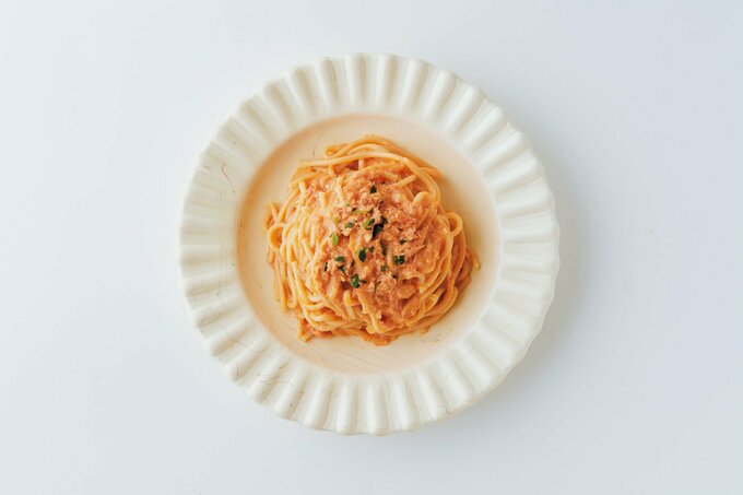 ワタリガニクリームパスタ