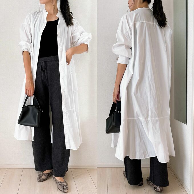 ワンピースとのレイヤードも可愛い