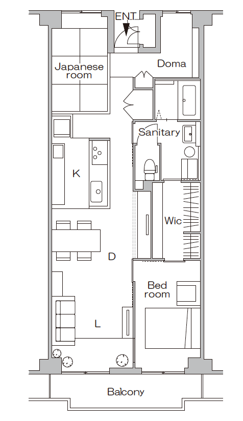 リノベーション後の間取り図