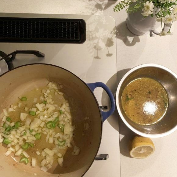 食べたあとにスープが残ったら、リゾットに