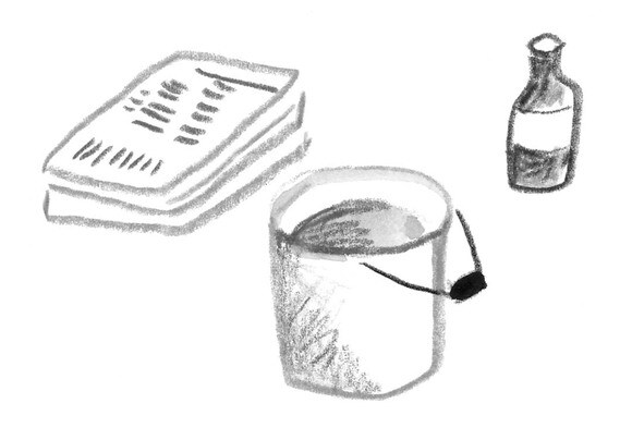 窓は古新聞でふき、ユーカリ油で仕上げ