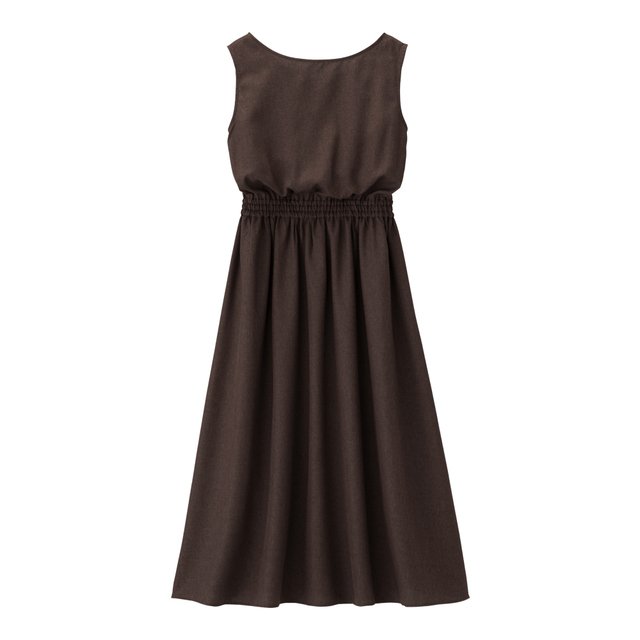 ウエストギャザーロングワンピース