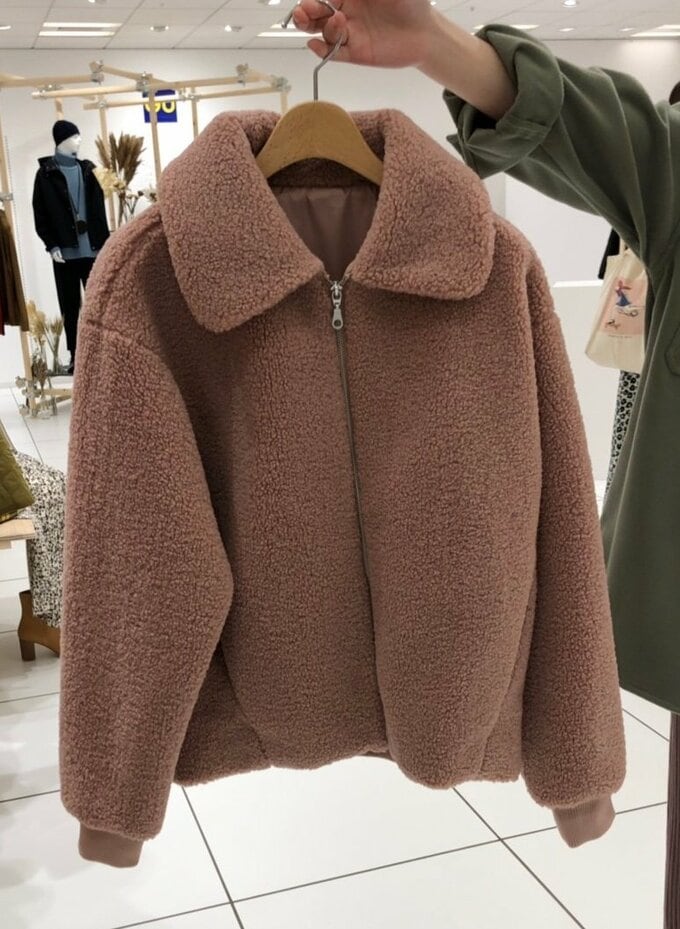 モコモコとしたボア素材