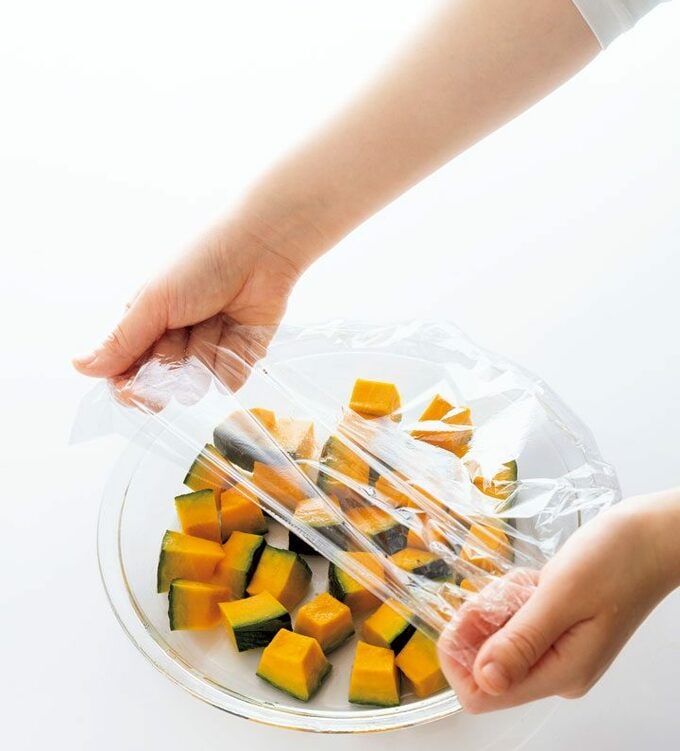 ボウルにカボチャ