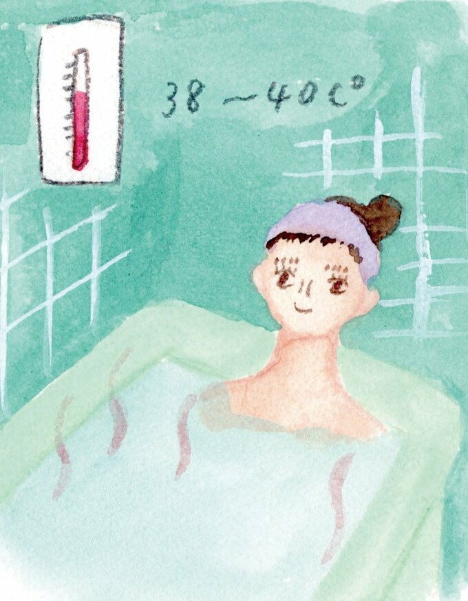 40℃の風呂に10分
