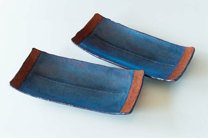 陶芸家・倉前幸徳氏による長角皿