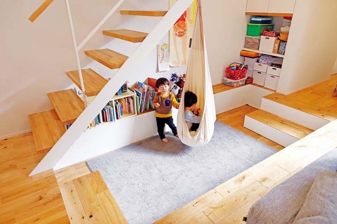 リビングの一角にある遊び場