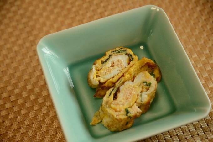 青ジソとタラコ