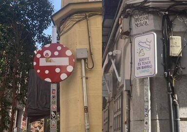 日本とスペインで違う「街の標識」。注意看板も思わずなごやかに