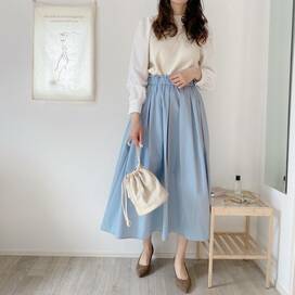 GUのふんわりスカートでつくる4つの着まわしコーデ。こんなの待ってた！