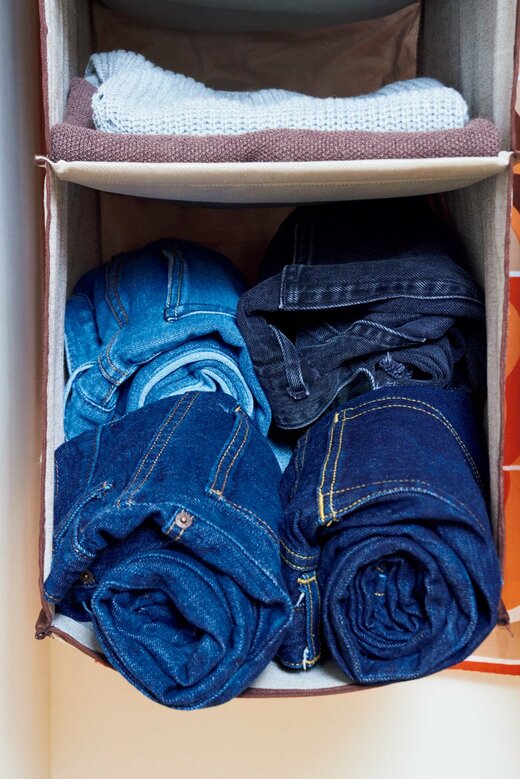 巻いて収納画像