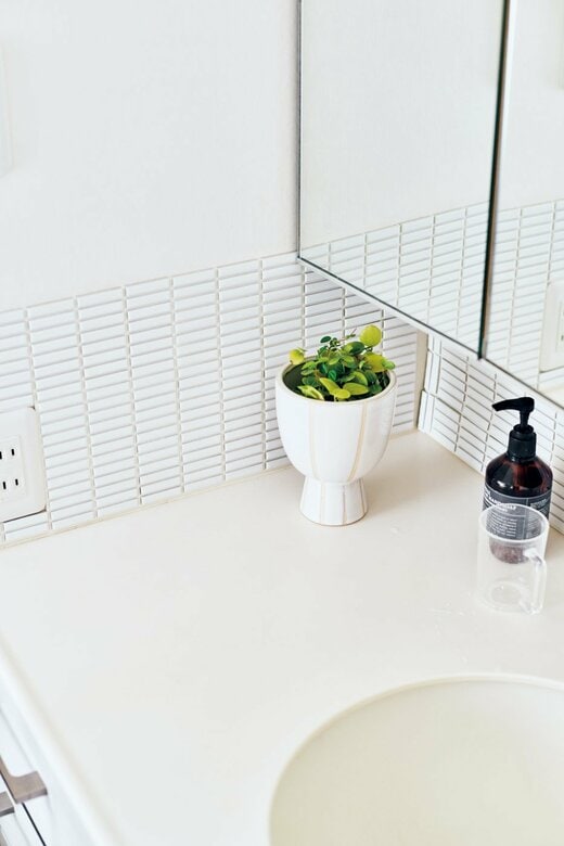 リメイクした洗面所