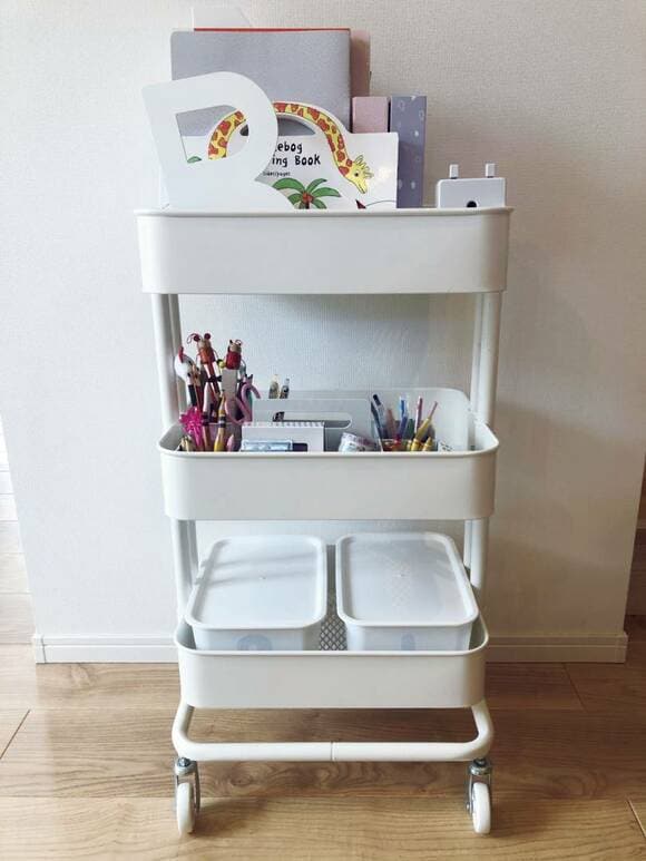 <イケア>ロースコグ スチールワゴン