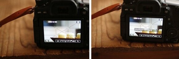 タッチシャッターにきり替えられるアイコン