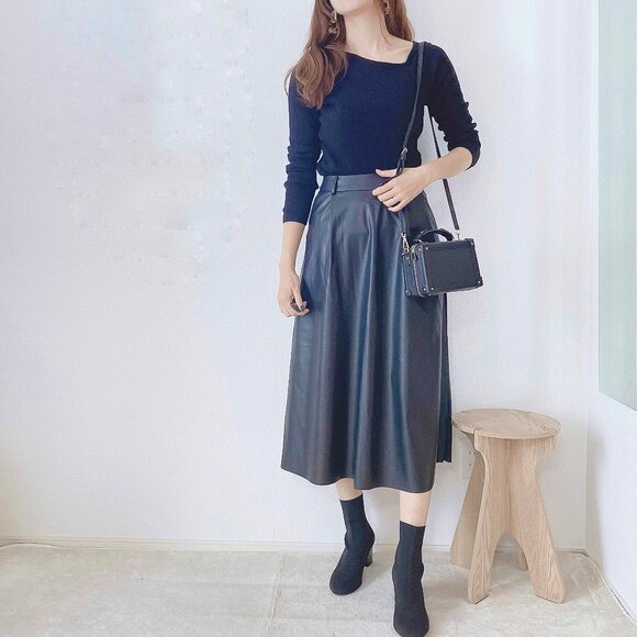 ニットと合わせたコーデ