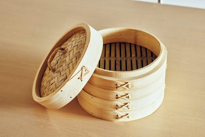 竹製の2段セイロ