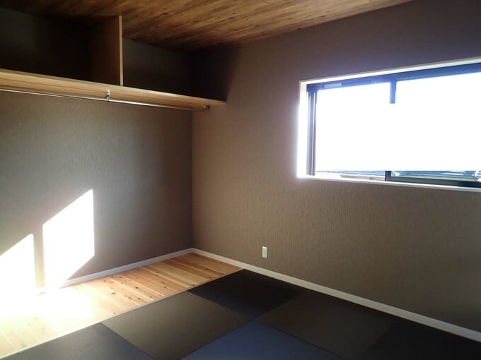 和室のオープンクローゼット