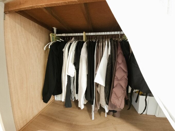 洗濯ものをたたむ