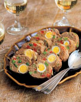 レンチン低糖質ミートローフ。うずらがおいしいアクセントに