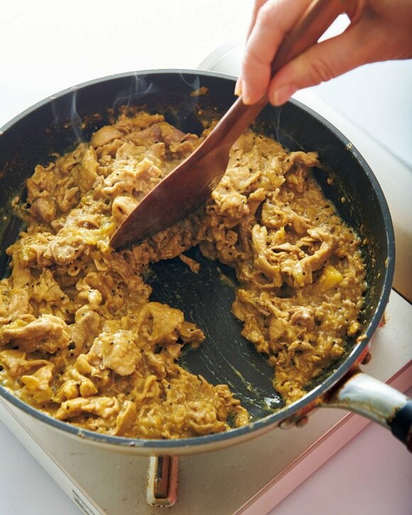 お肉の汁気とばす