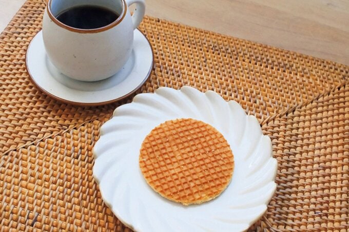 ストロープワッフルとコーヒー