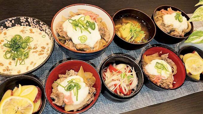 とろろネギ牛丼