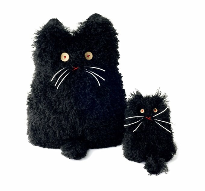 黒猫親子のウォーマー