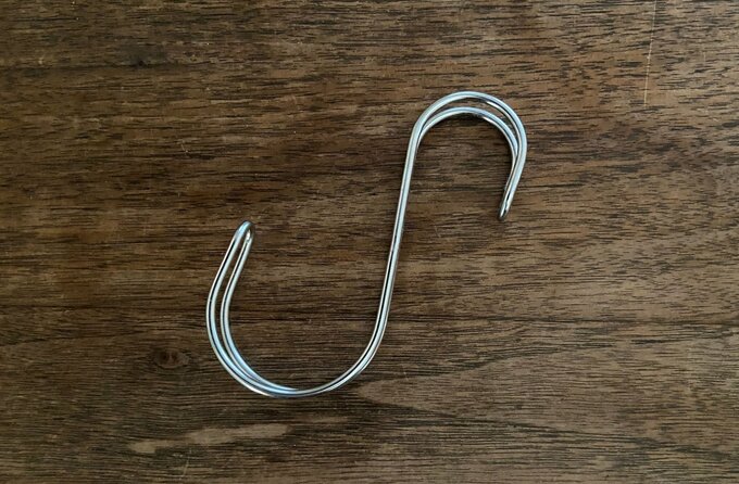 ステンレス横ブレしにくいS字フック