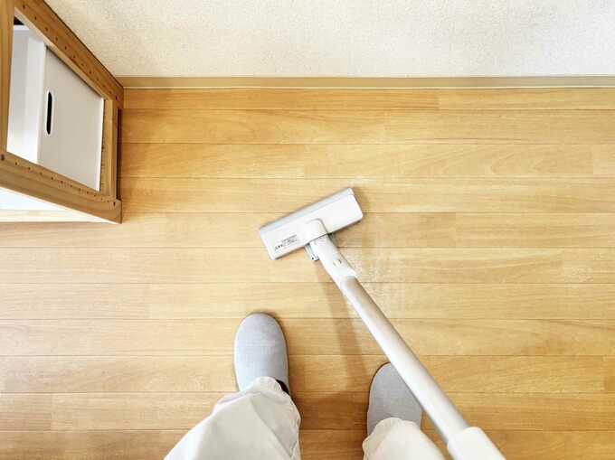 掃除機をかける