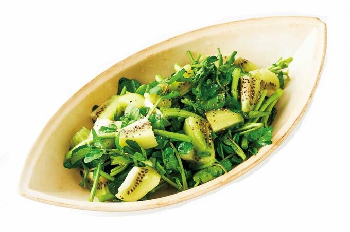 キウイとクレソンのサラダ